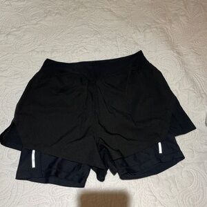 Black sport shorts